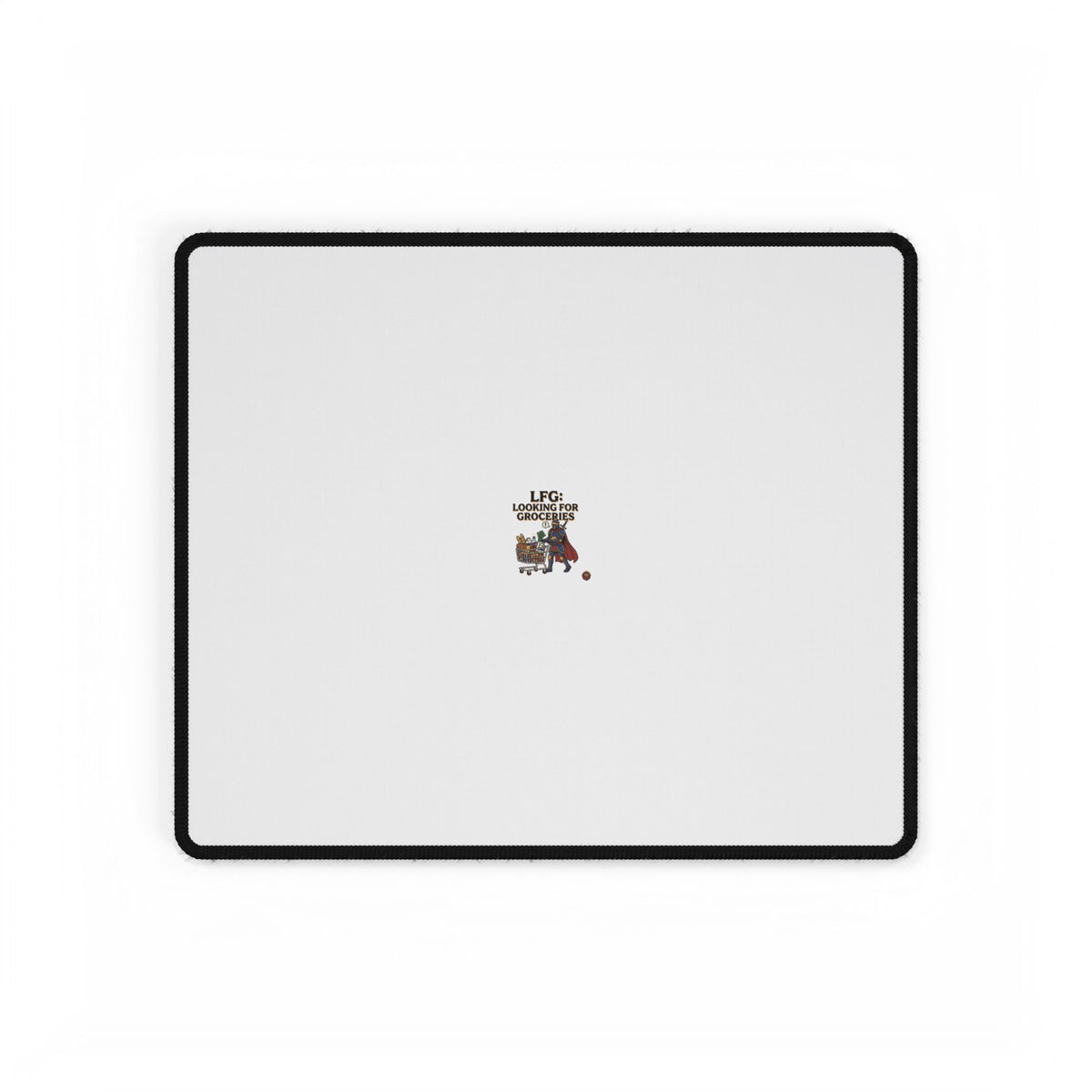 Gaming Desk Mat — 'Rest Before Check' Cute Coffee Cat Extended Mouse Pad
