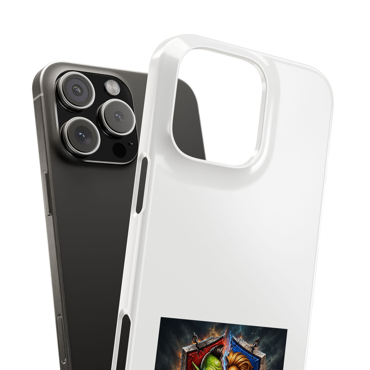 Slim Phone Case — Fantasy Shield Orc & Lion Crest "Sixty Forever"