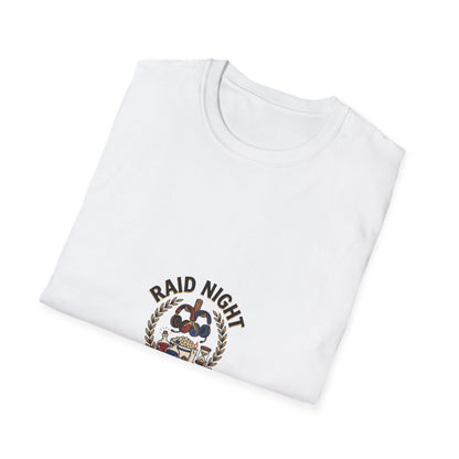 Raid Night Is Date Night T-Shirt — Military Skull Crest Graphic Tee
