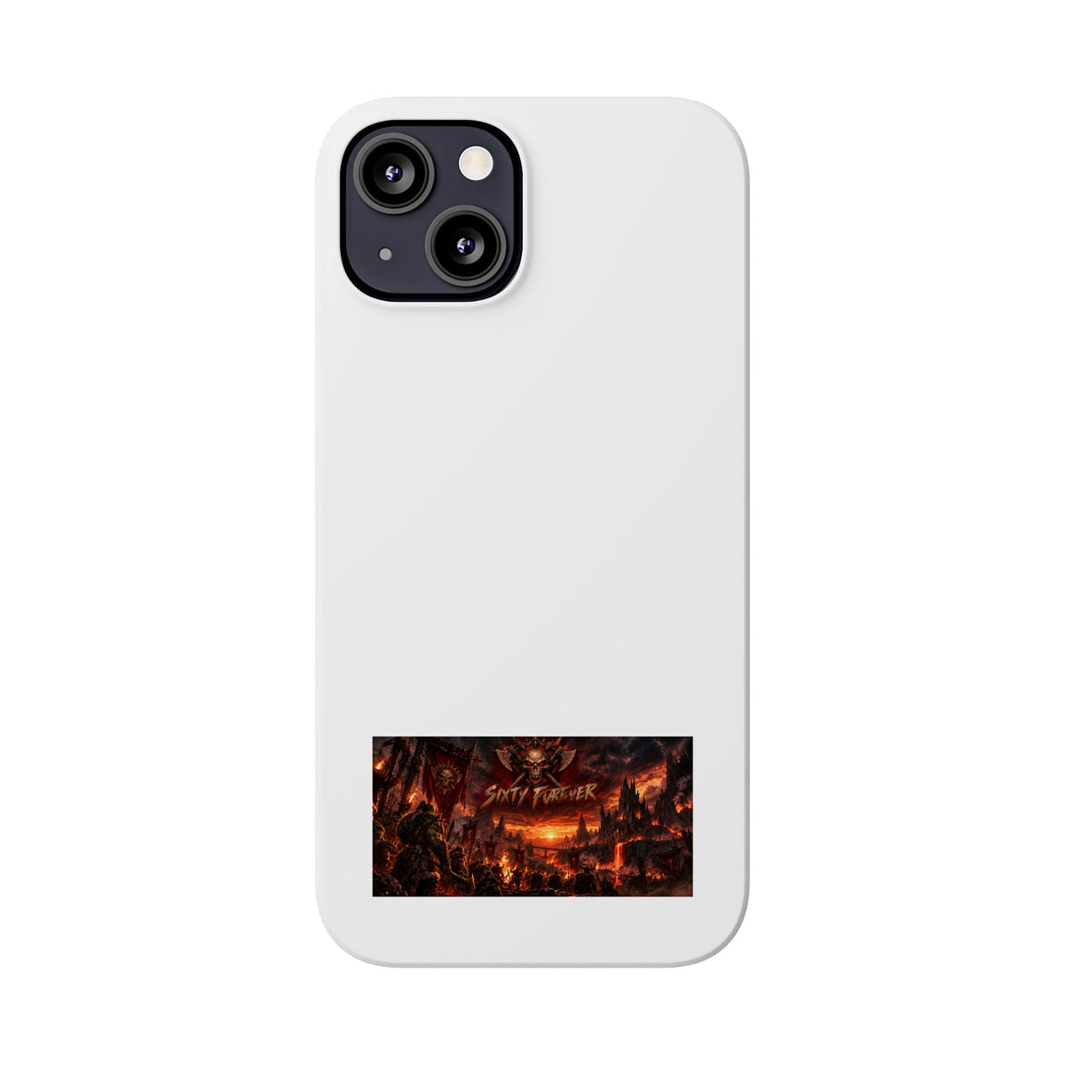 Slim Phone Case — Dark Fantasy Cityscape "Soft Panic" Design