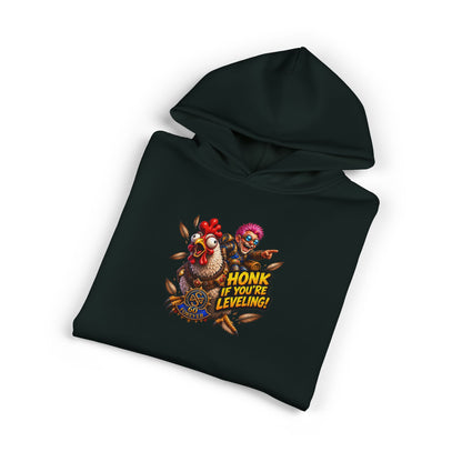 Honk If You’re Leveling Hoodie — Gamer Clown Retro Graphic Hoodie