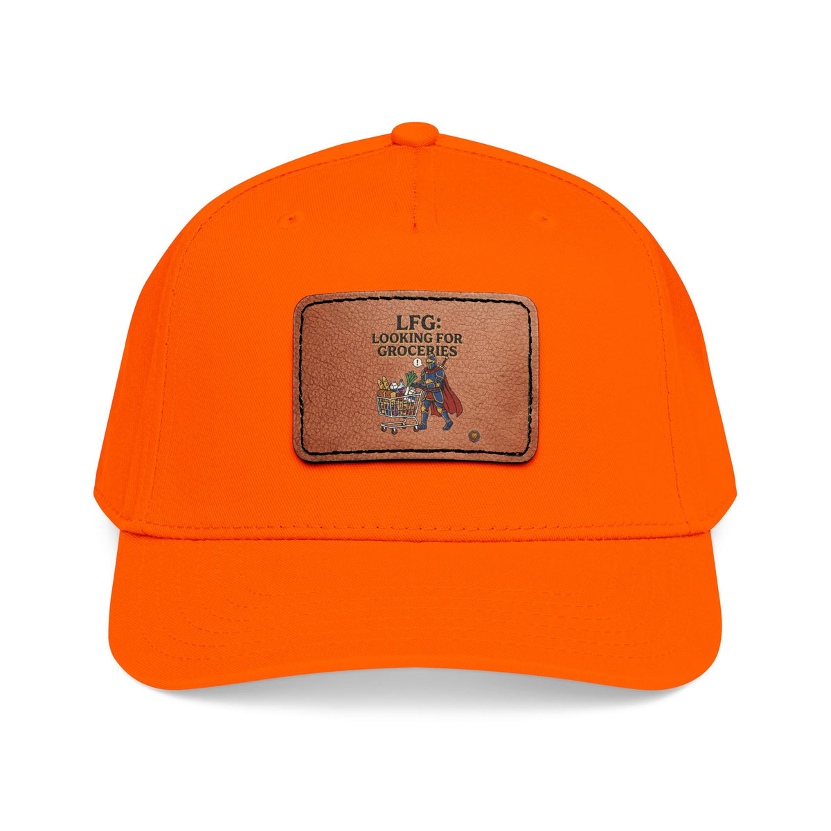 Leather Patch Baseball Cap — 'Need More Greens' Garden Hat