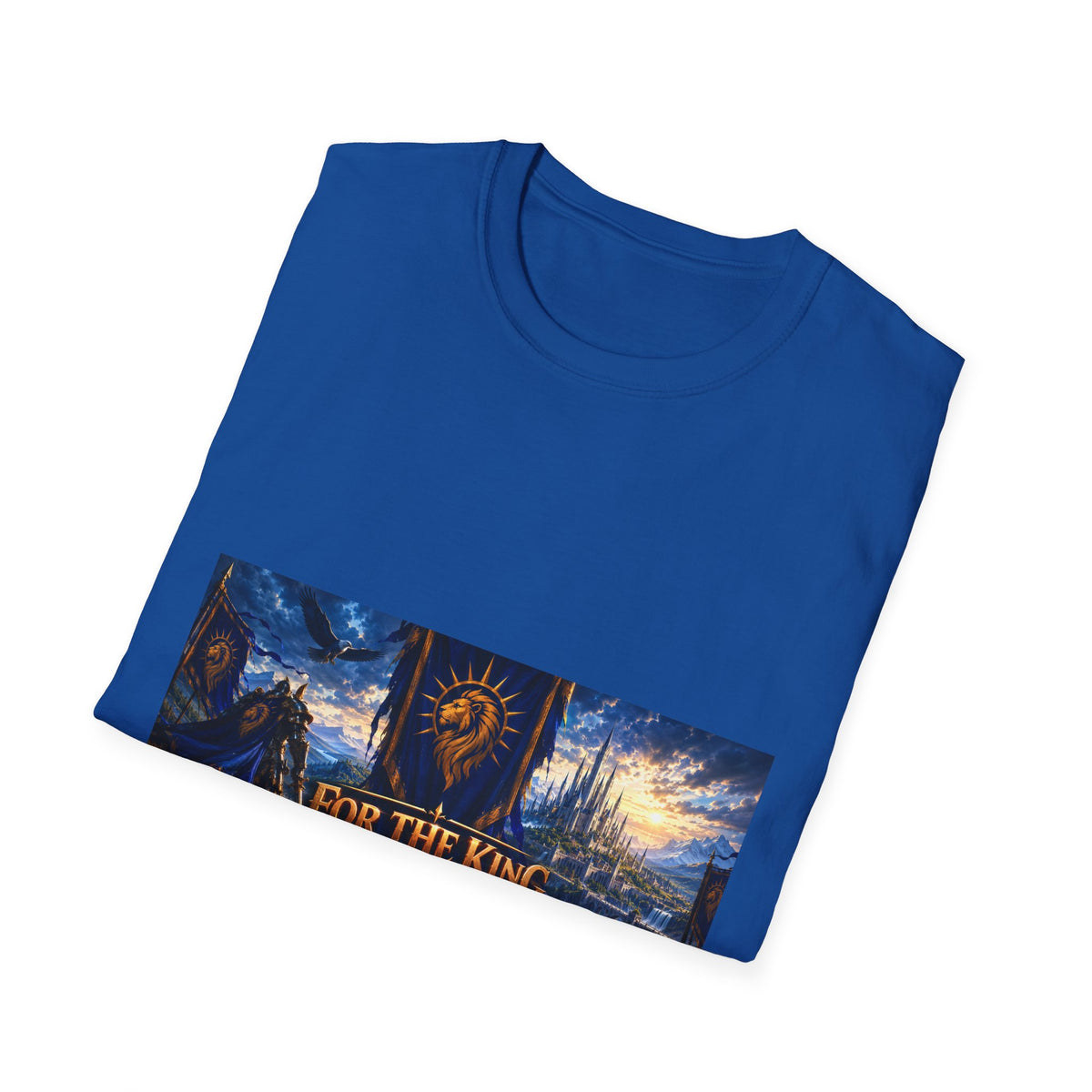 For The King Banner T-Shirt — Fantasy Banner Gaming Tee