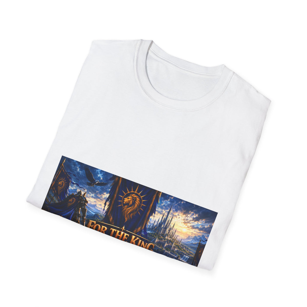 For The King Banner T-Shirt — Fantasy Banner Gaming Tee