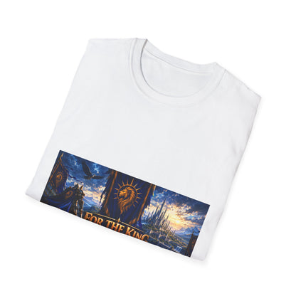 For The King Banner T-Shirt — Fantasy Banner Gaming Tee