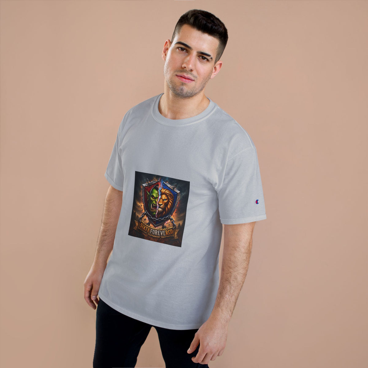 Champion T-Shirt - "Victory Forever" Fantasy Shield Gamer Tee