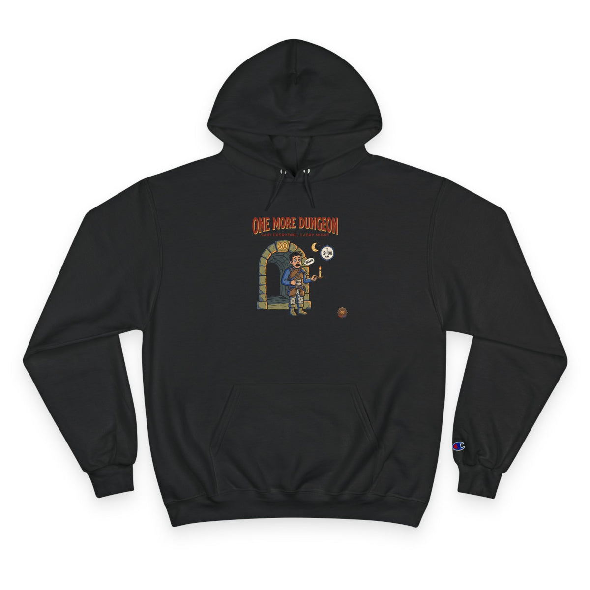 One More Dungeon Champion Hoodie — Gamer Dungeons & Dragons RPG Graphic Hoodie