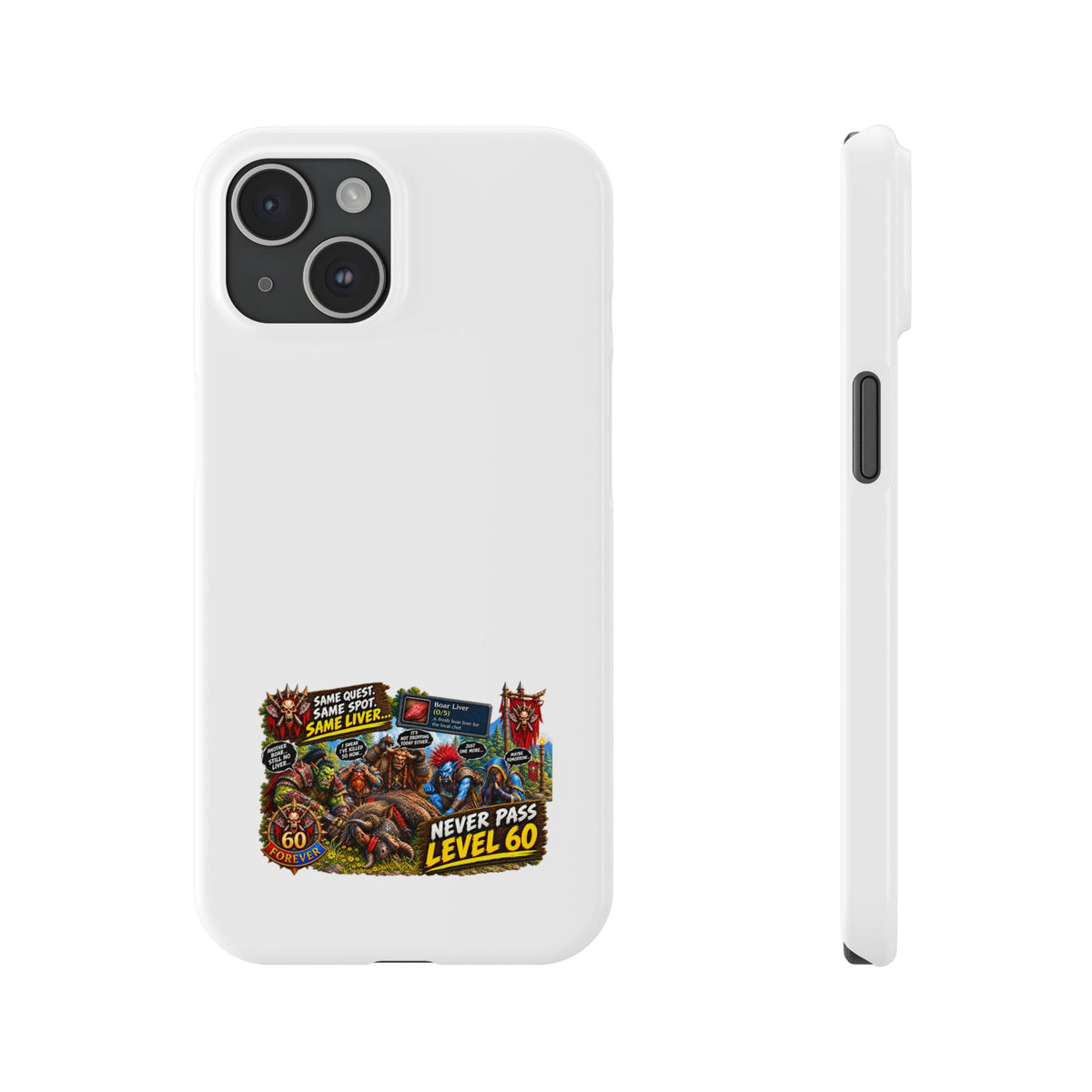 Level 60 Gamer Collage Slim Phone Case