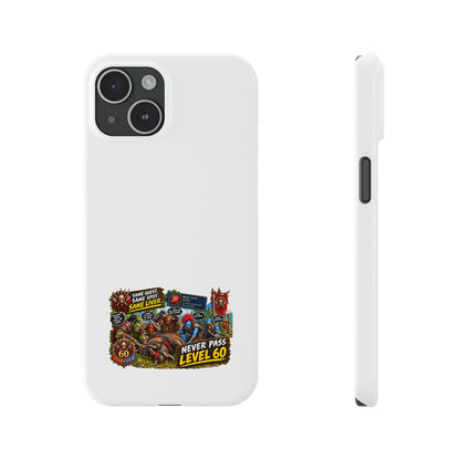 Level 60 Gamer Collage Slim Phone Case