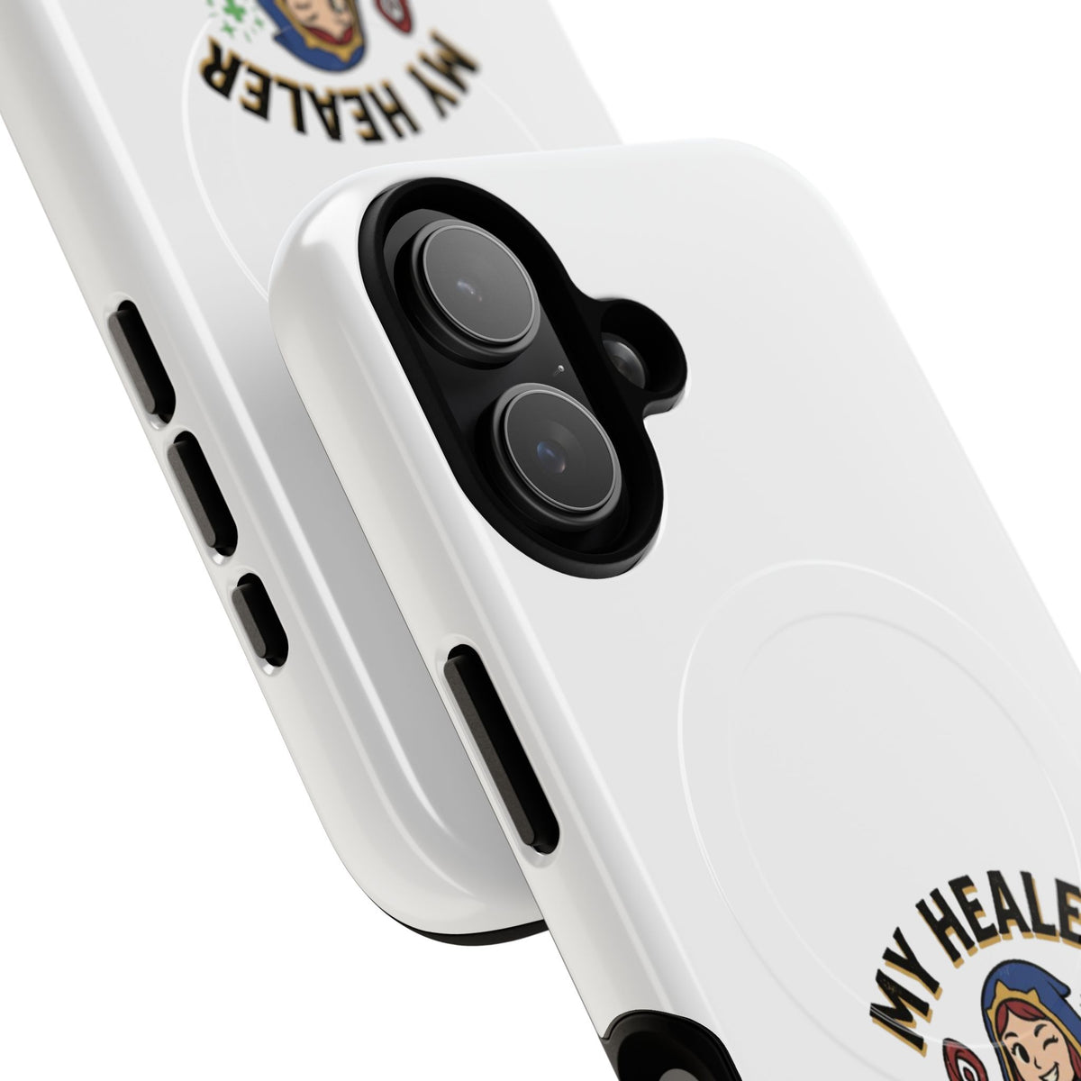 Phone Case — “My Healer Is My Wife” Cute RPG Healer Design, Tough Magnetic Protective Case