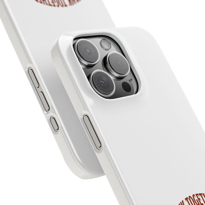 Slim Phone Case — "Tank Together" Medieval Tank Warrior Design