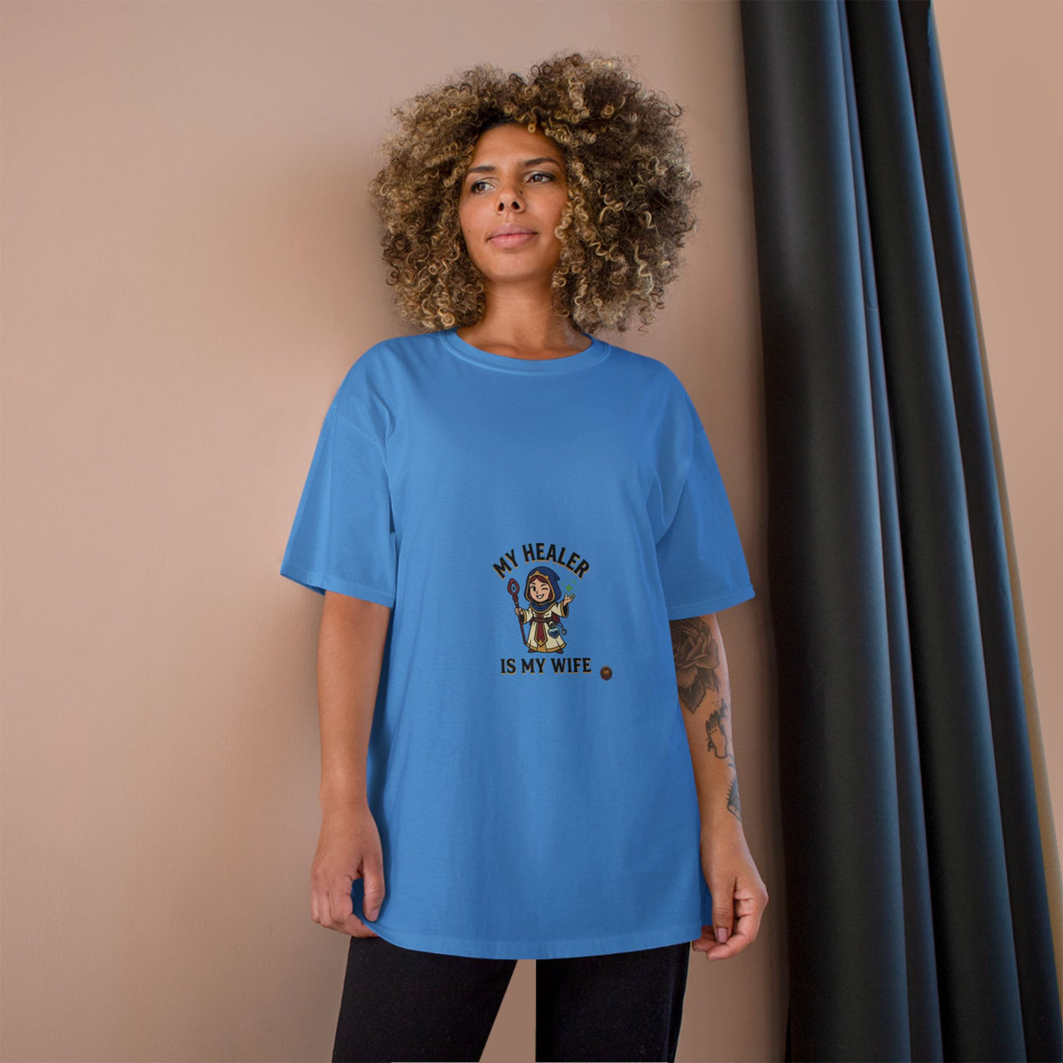 My Healer Is My Wife T-Shirt — Cute Gamer/Healer Wife Tee