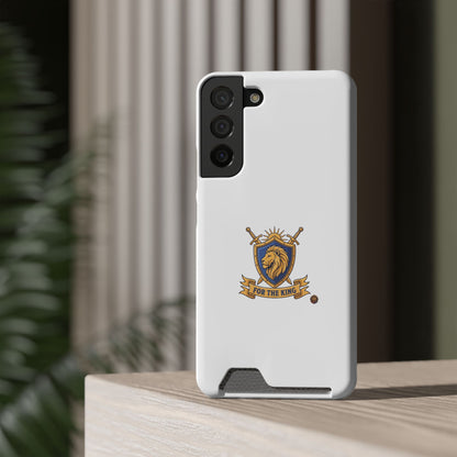 Lion Crest Phone Card Case — 'For The King' Slim Wallet Phone Case