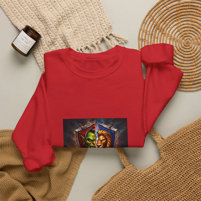 Fantasy Crest Crewneck Sweatshirt — "Forever" Shield Graphic