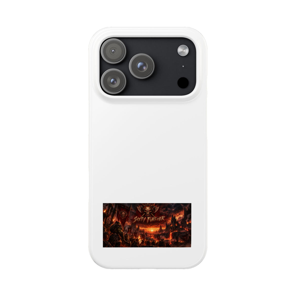 Slim Phone Case — Dark Fantasy Cityscape "Soft Panic" Design