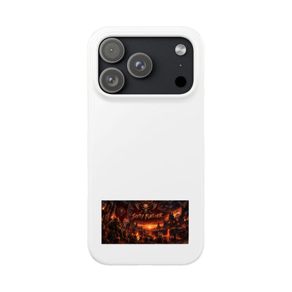 Slim Phone Case — Dark Fantasy Cityscape "Soft Panic" Design