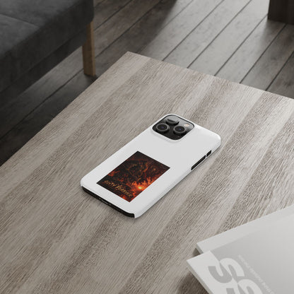 Slim Phone Case — Dark Viking Warrior 'Sixty Forever' Graphic