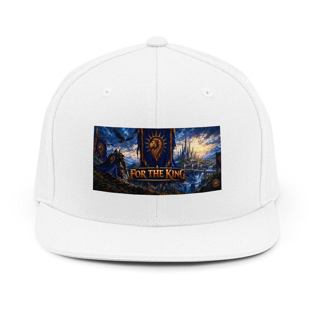 For The King Snapback Hat — Fantasy Alliance Emblem Cap