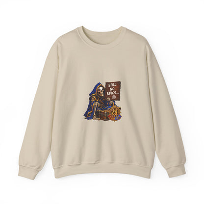 Crewneck Sweatshirt — Grim Reaper 'Still No E.P.I.C.S.' Gothic Graphic