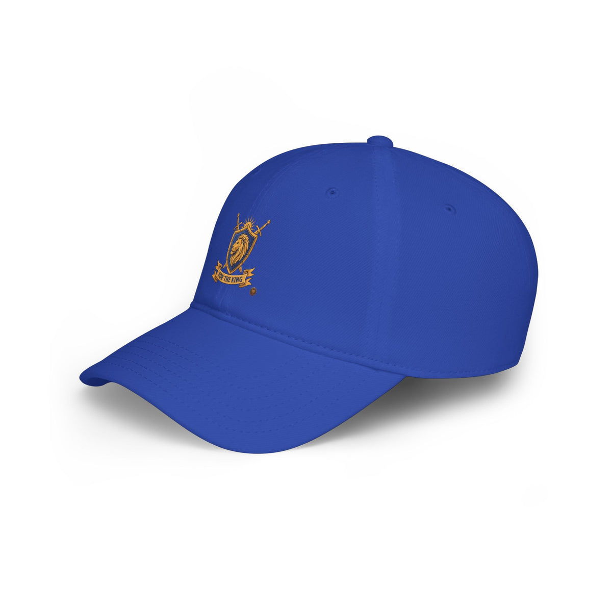 Lion Crest Cap — "For The King" Low Profile Baseball Hat