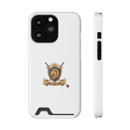 Lion Crest Phone Card Case — 'For The King' Slim Wallet Phone Case