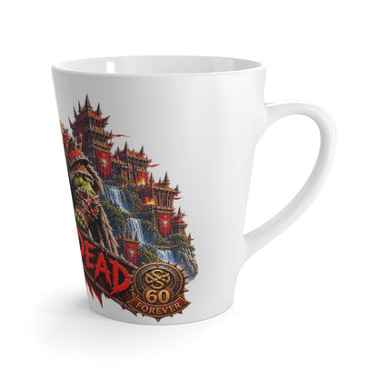 Orc Warrior Latte Mug — 'Red Till Dead' Fantasy Gaming Coffee Cup