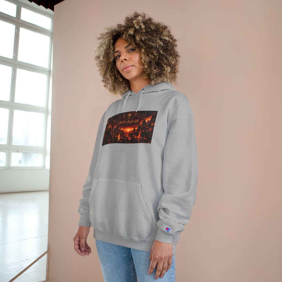 Champion Hoodie — Dark Carnival Graphic Pullover