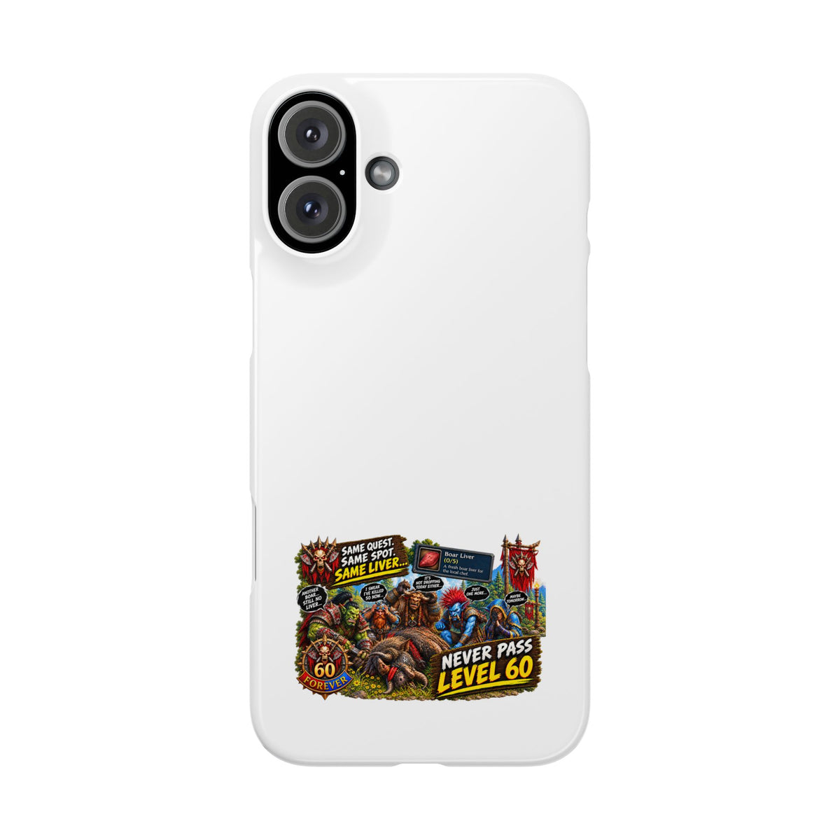 Level 60 Gamer Collage Slim Phone Case
