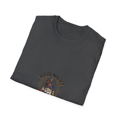 Raid Night Is Date Night T-Shirt — Military Skull Crest Graphic Tee
