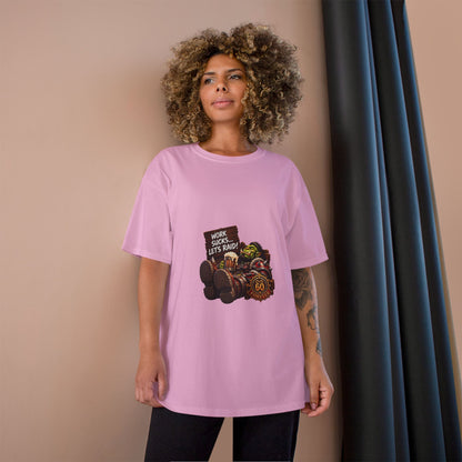 Gaming Champion T-Shirt — "Work Sucks... Let's Raid!" Funny MMO Raid Shirt