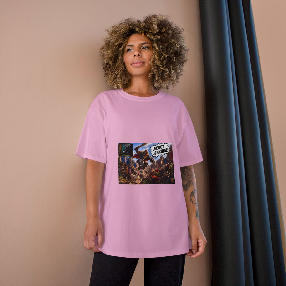 Leroy Jenkins Battle Meme T-Shirt