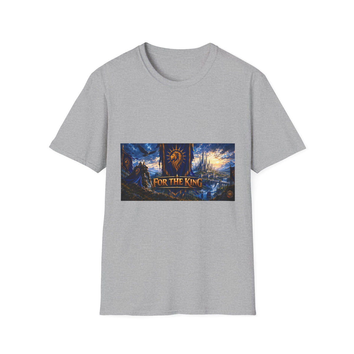 For The King Banner T-Shirt — Fantasy Banner Gaming Tee