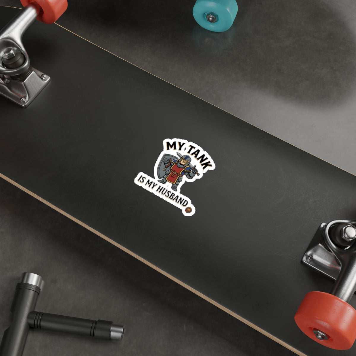My Tank Is My Husband — Die-Cut Gaming Tank Sticker
