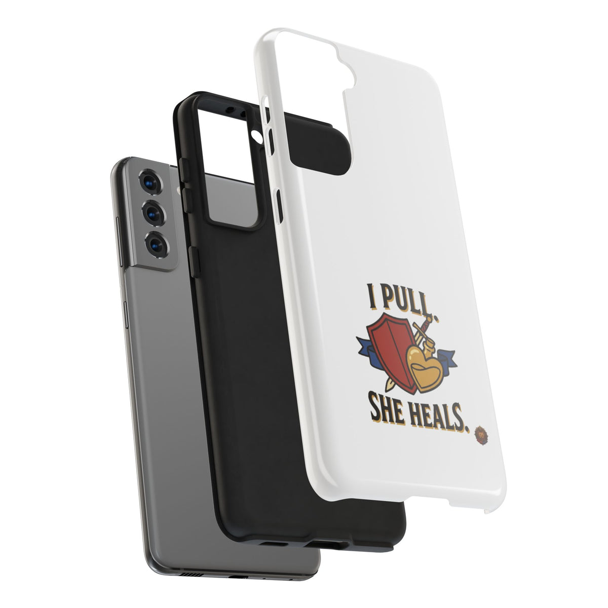 Phone Case — "I Pull, She Heals" RPG Couple Gaming Protective Case