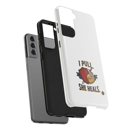 Phone Case — "I Pull, She Heals" RPG Couple Gaming Protective Case