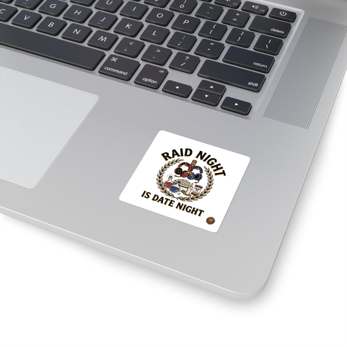 Sticker - "Raid Night Is Date Night" Gaming Couple Square Sticker