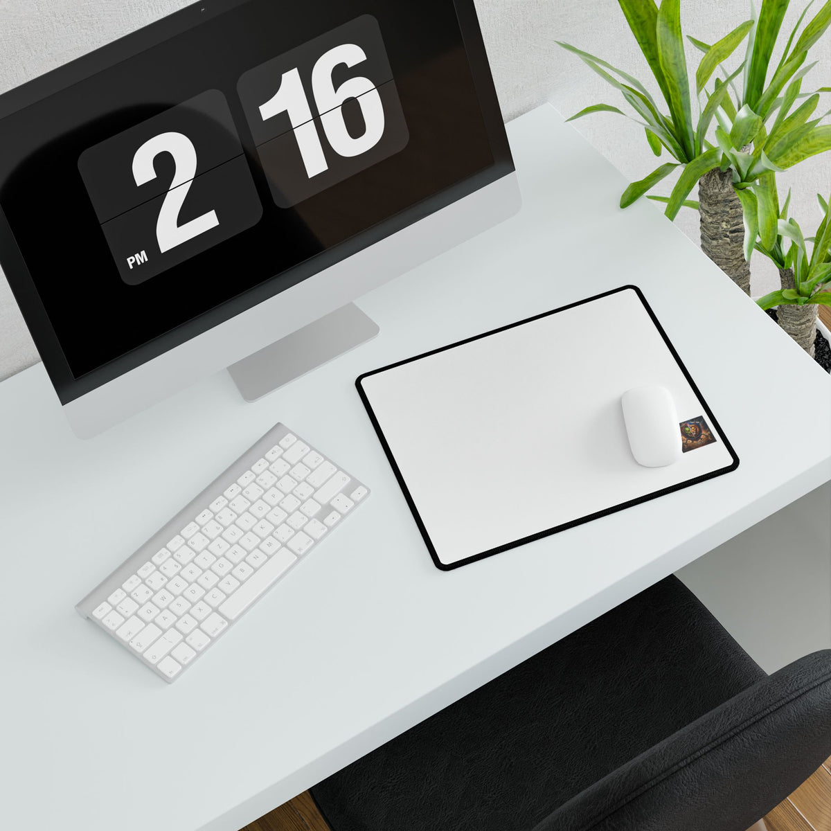 Gaming Desk Mat with Gryphon Emblem — Large Mouse Pad for PC Setup