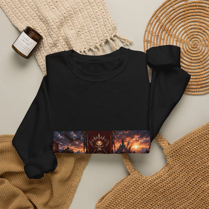 Crewneck Sweatshirt — Red Dead Scenic Game Logo Graphic