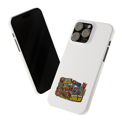 Level 60 Gamer Collage Slim Phone Case