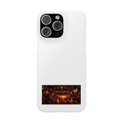 Slim Phone Case — Dark Fantasy Cityscape "Soft Panic" Design