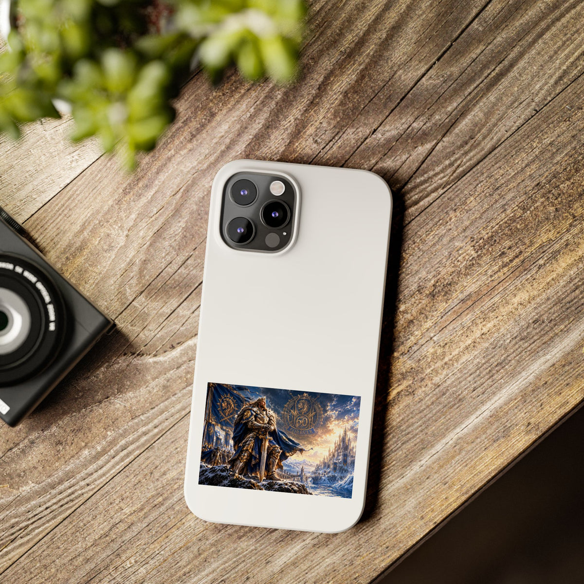Viking Warrior Slim Phone Case — Norse Saga Art