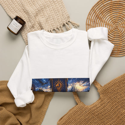 For the King Crewneck Sweatshirt – Medieval Fantasy Gaming Design