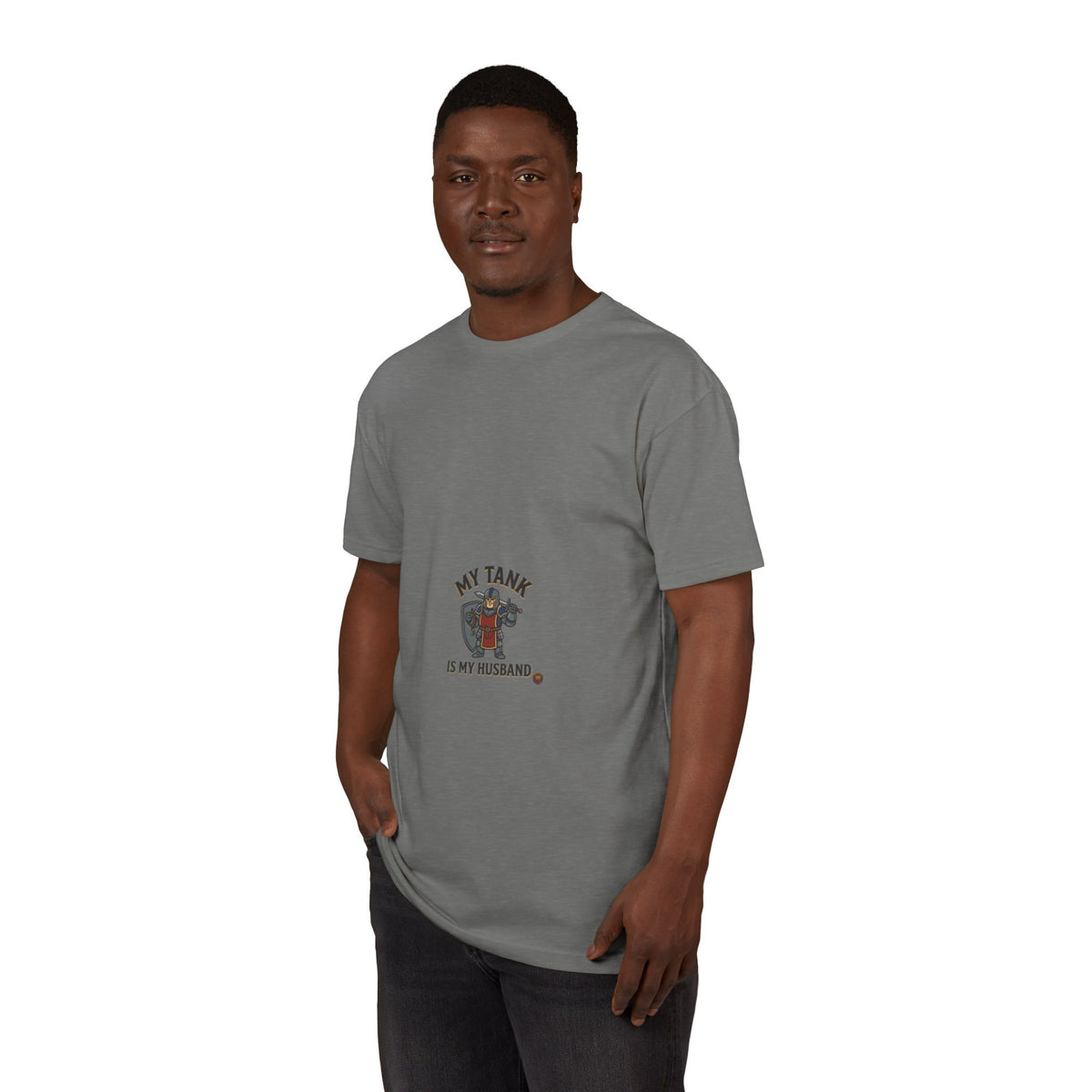 T-Shirt — "My Tank Is My Husband" Cute Military Tank Graphic Tee