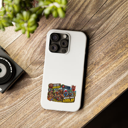 Level 60 Gamer Collage Slim Phone Case