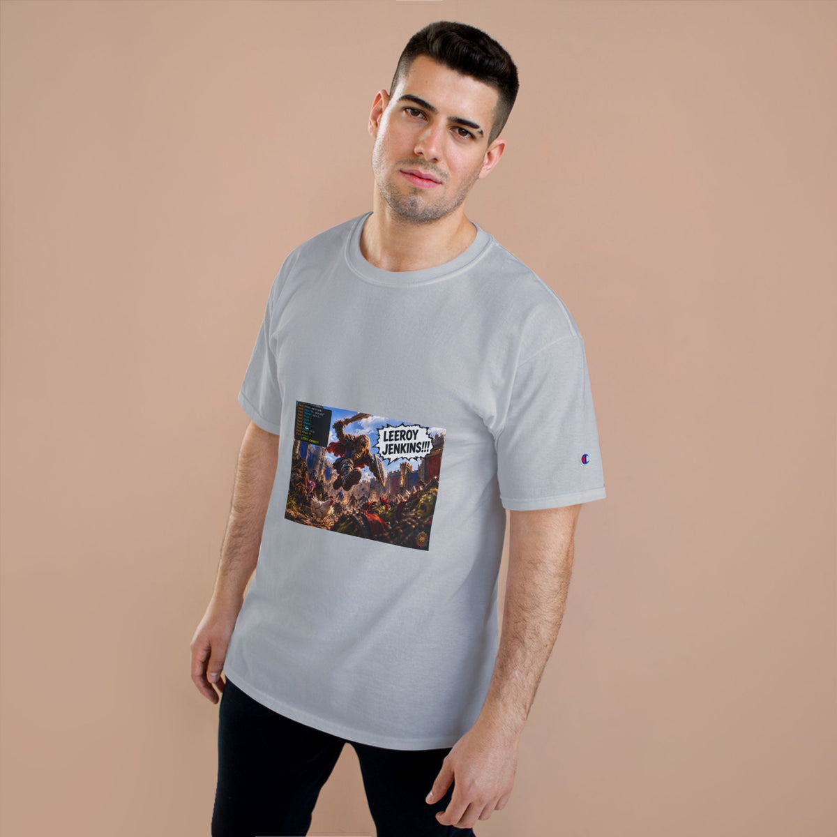 Leroy Jenkins Battle Meme T-Shirt