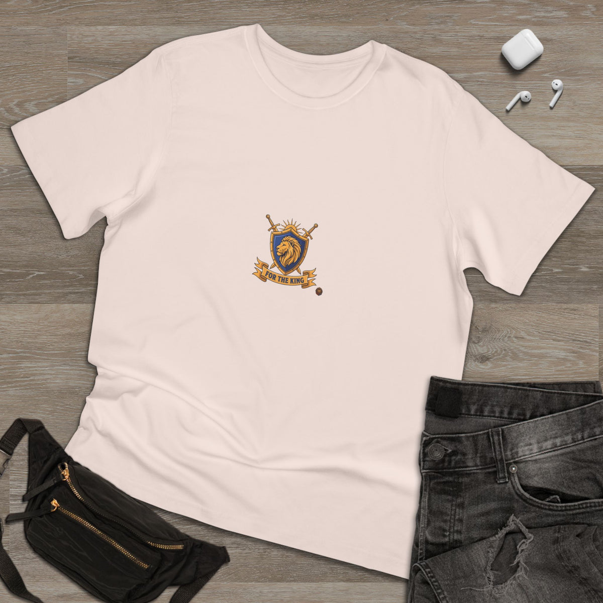 Lion Crest T-Shirt — Medieval Heraldry Emblem Tee
