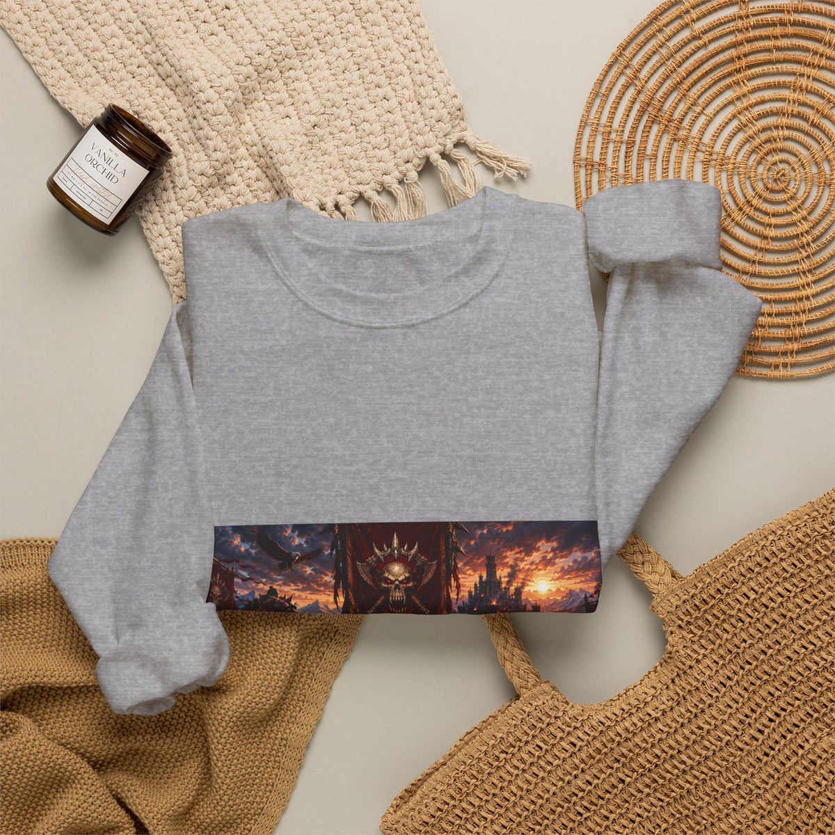 Crewneck Sweatshirt — Red Dead Scenic Game Logo Graphic