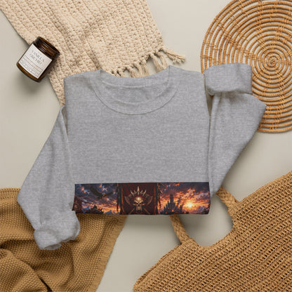 Crewneck Sweatshirt — Red Dead Scenic Game Logo Graphic