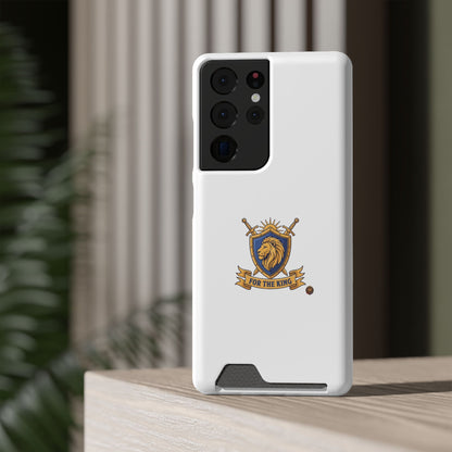 Lion Crest Phone Card Case — 'For The King' Slim Wallet Phone Case