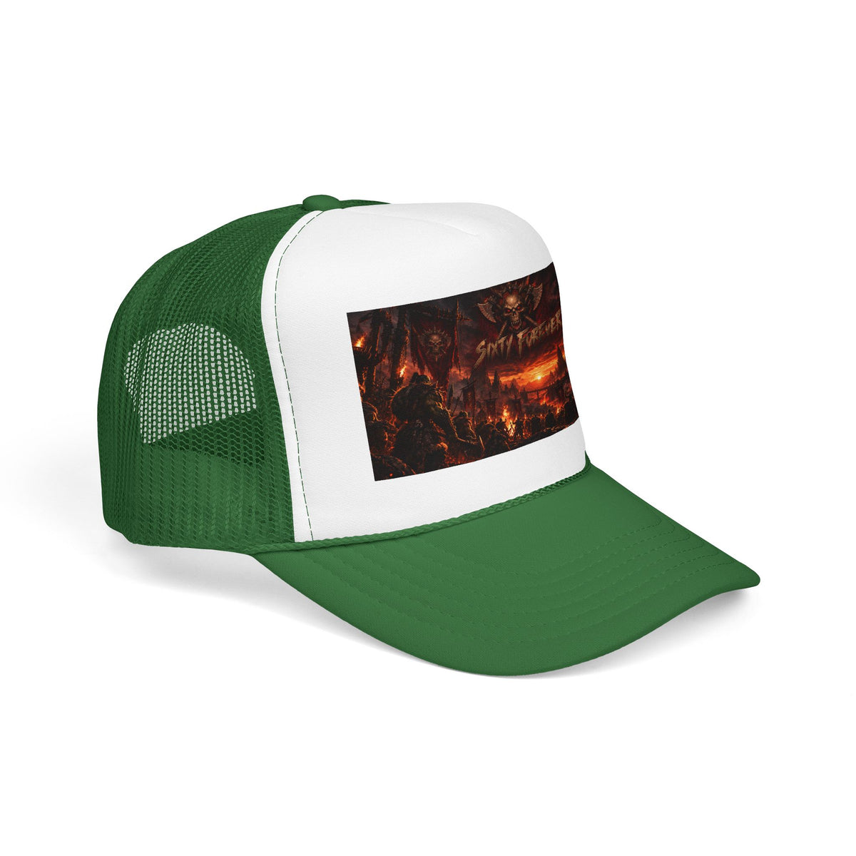 Foam Trucker Hat — Dark Fantasy 'Satanic' Apocalypse Graphic Cap